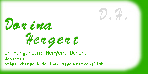 dorina hergert business card